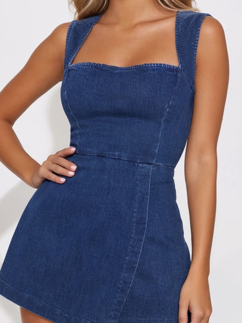 Fashion Nova: Violeta Denim Romper